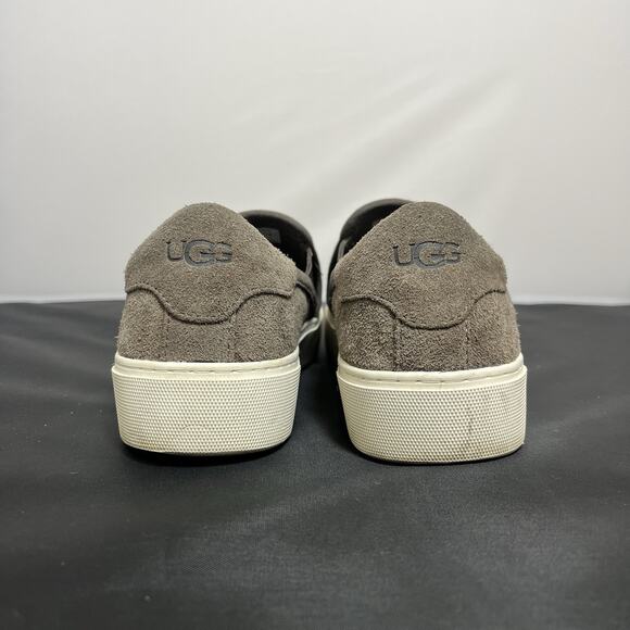 UGG Jass Slip On Suede Sneakers Shoes Woman's Size 7.5 Gray 1106545 Bnfts Chrty - Picture 6 of 13